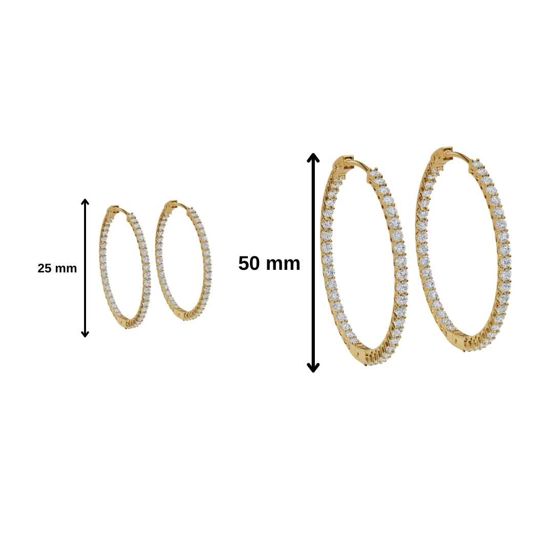 Inside Out Hoop Earring-Hoops-Anushka Jain Jewellery