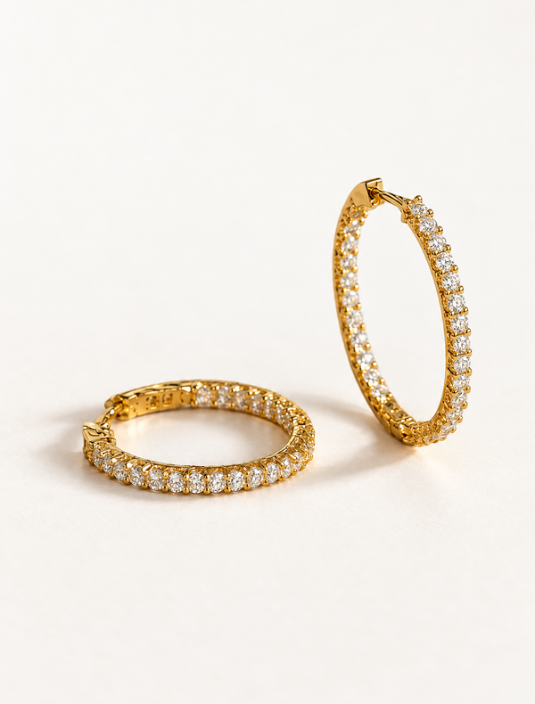 Inside Out Hoop Earring