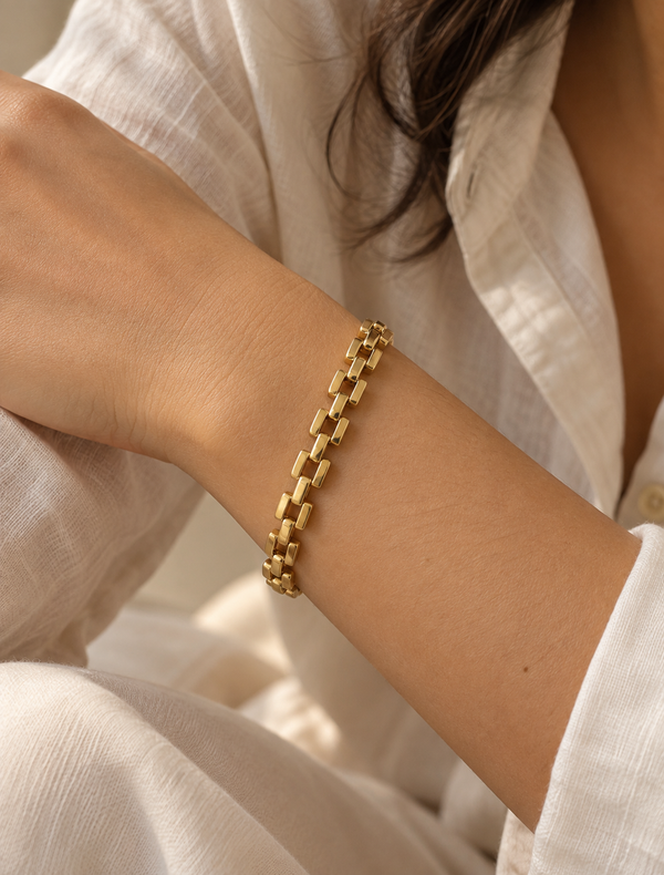Chunky Brick Link Bracelet