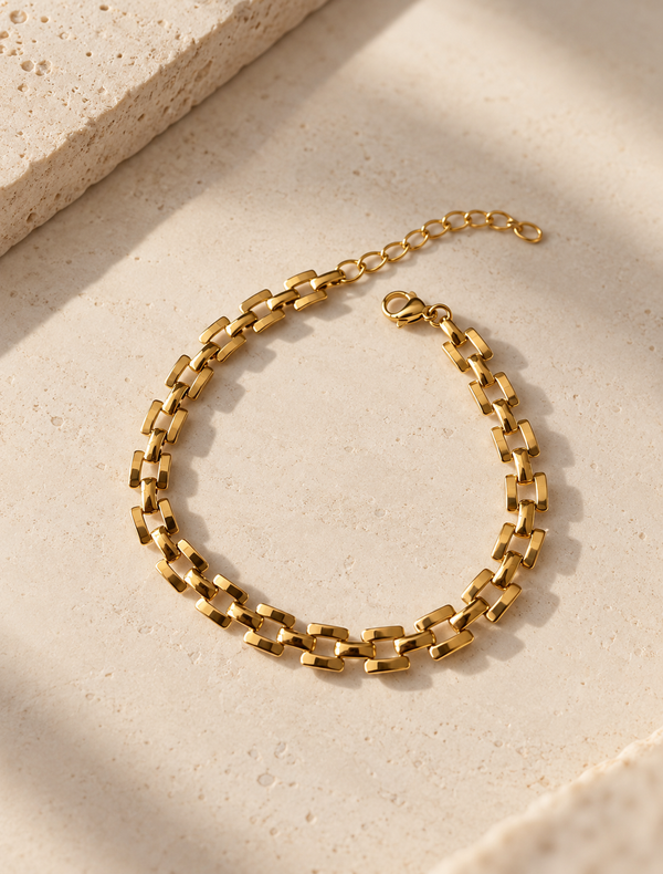 Chunky Brick Link Bracelet