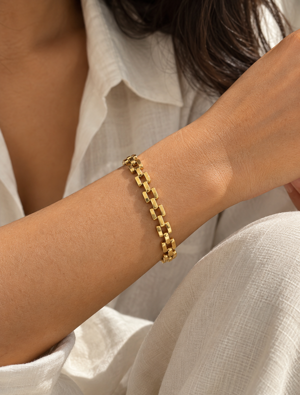 Chunky Brick Link Bracelet