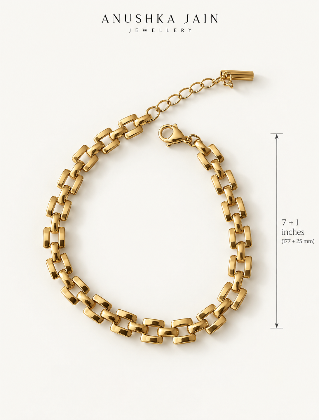 Chunky Brick Link Bracelet