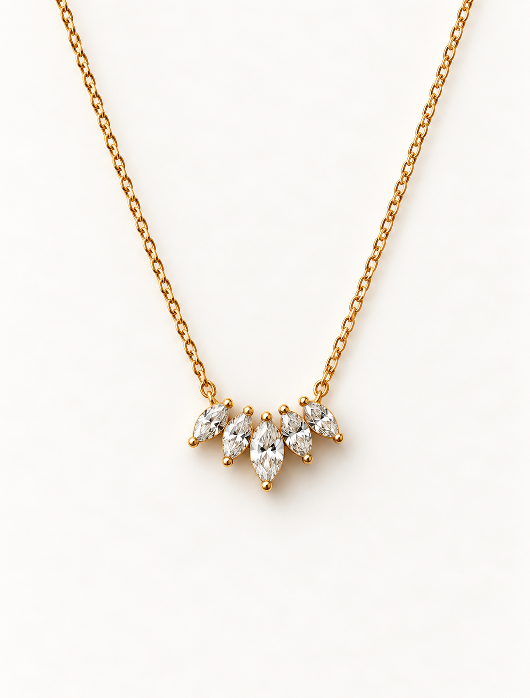 Marquise Fan Necklace