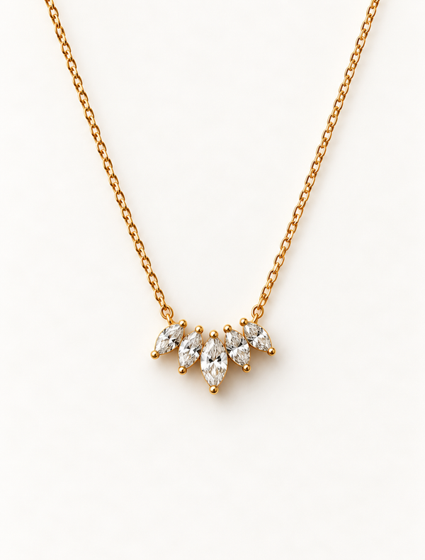 Marquise Fan Necklace