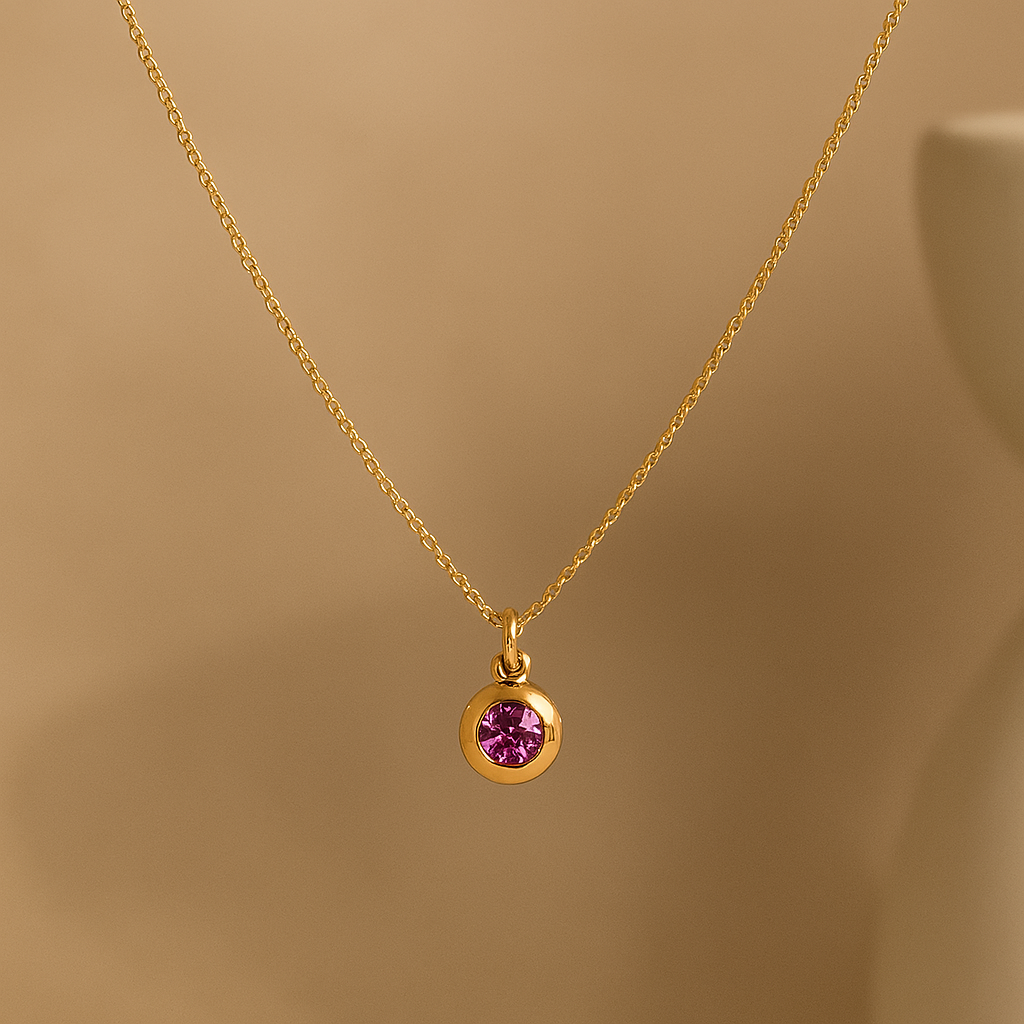 June Birthstone Necklace-Necklaces-Anushka Jain Jewellery