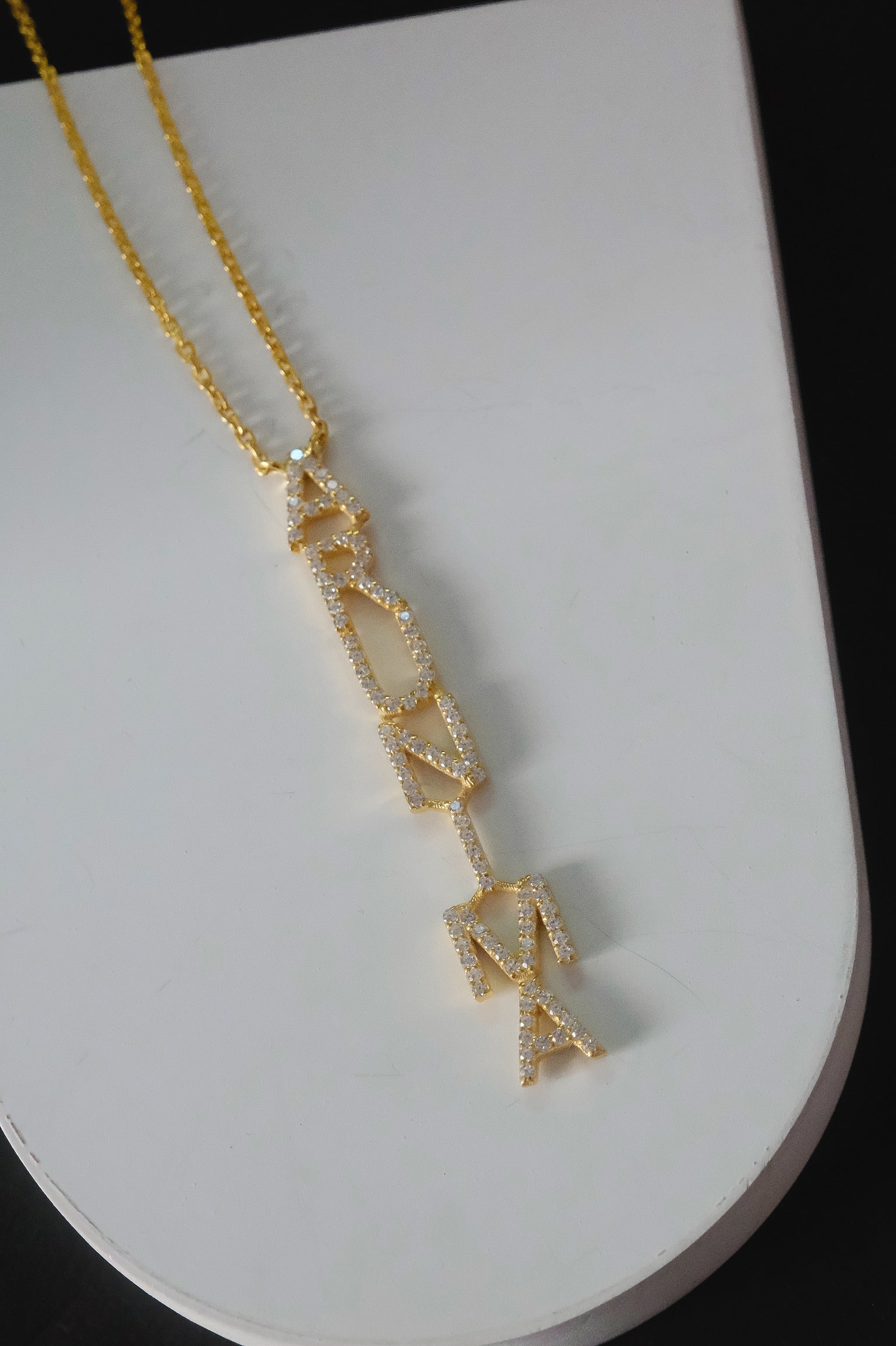 Lariat Name Necklace-Pendants-Anushka Jain Jewellery