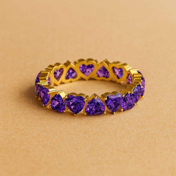 Lavender Love Eternity Ring-Rings-Anushka Jain Jewellery