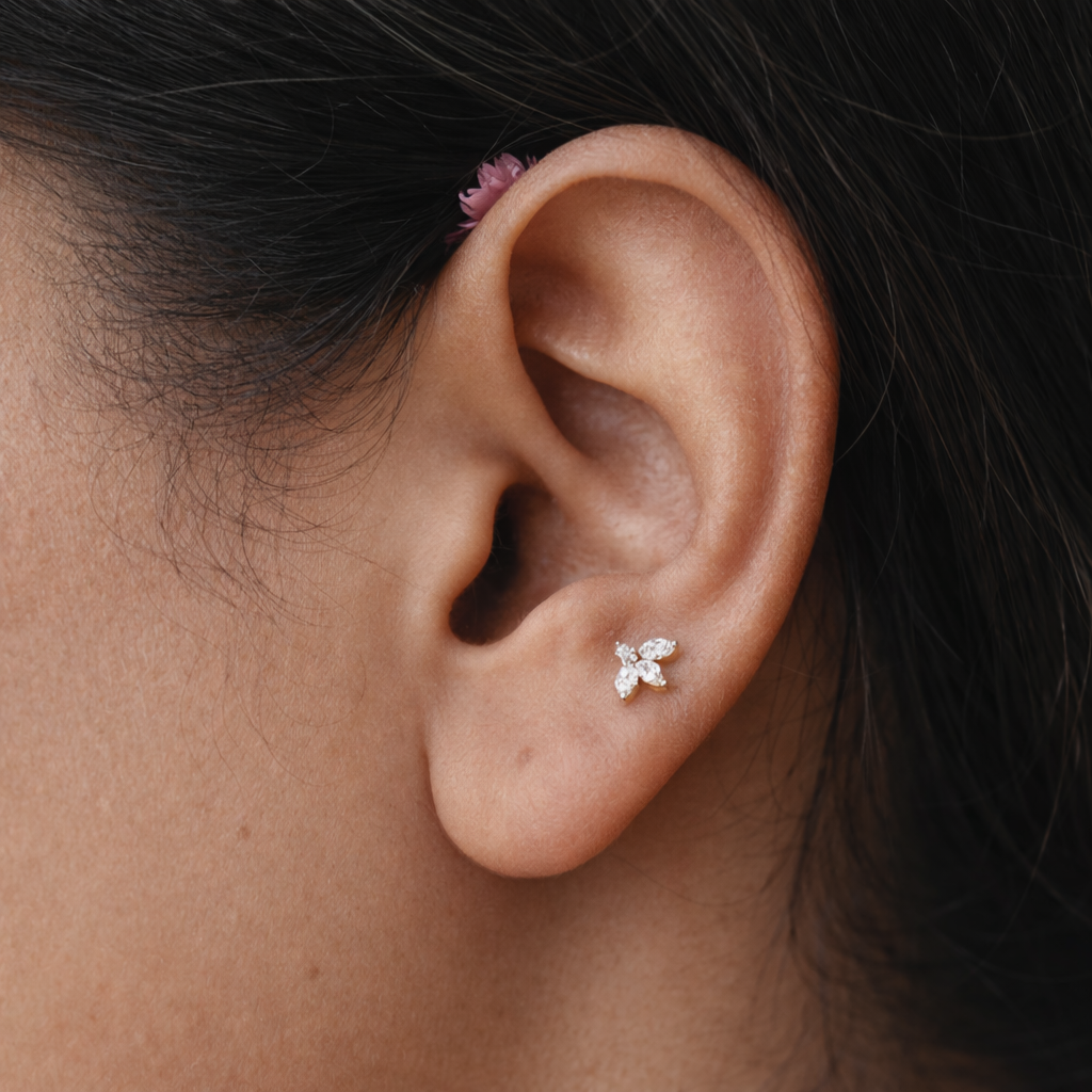 Leafy Studs-Studs-Anushka Jain Jewellery
