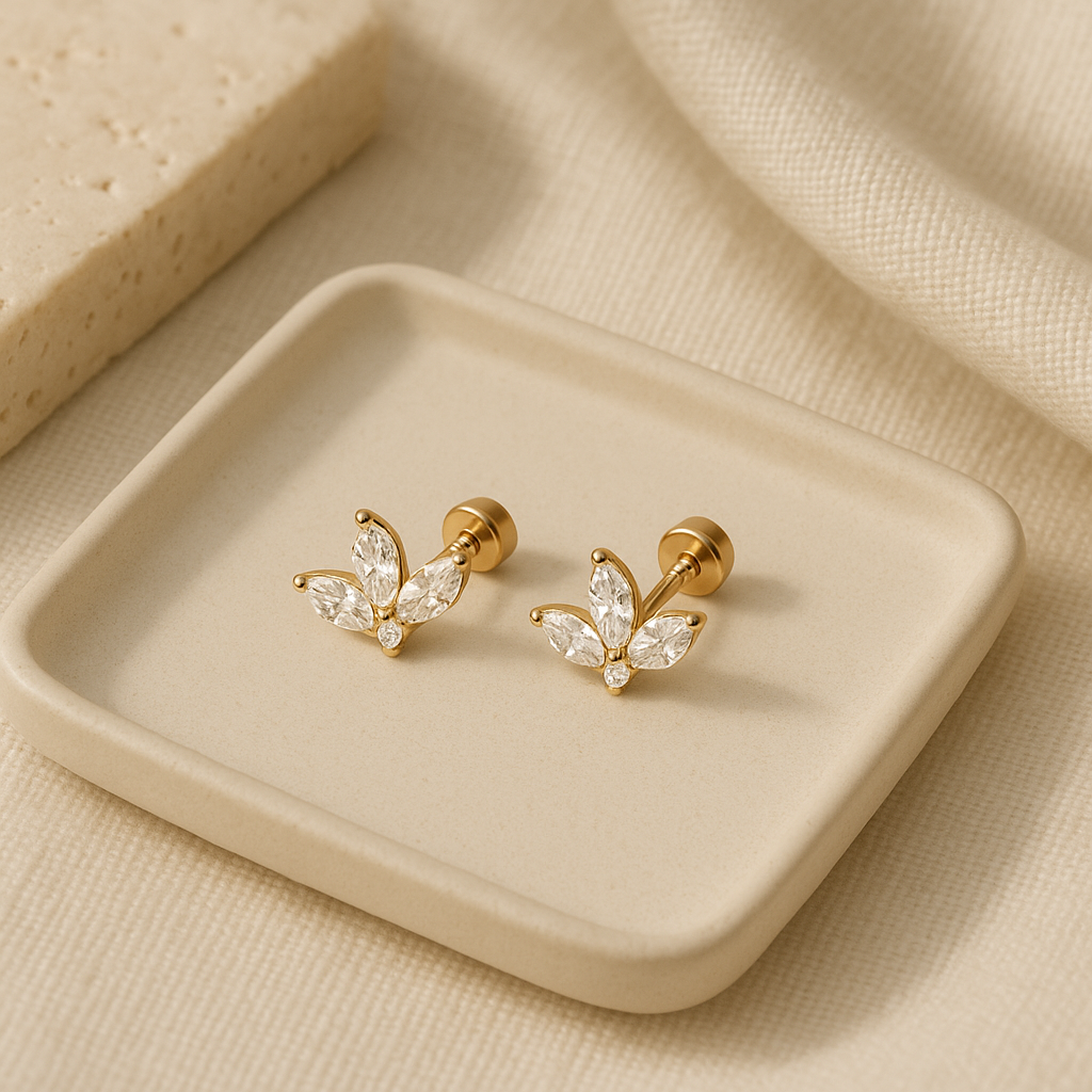 Leafy Studs-Studs-Anushka Jain Jewellery