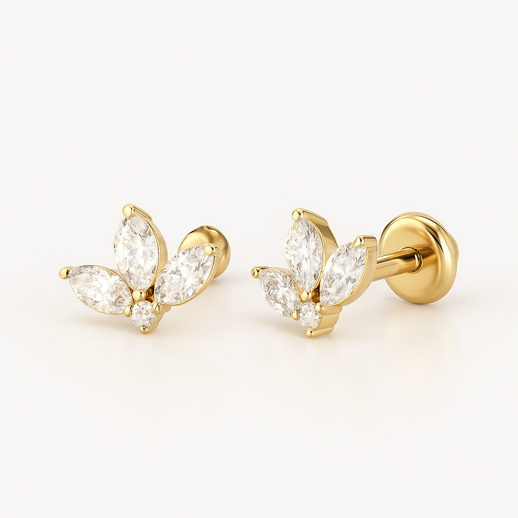 Leafy Studs-Studs-Anushka Jain Jewellery