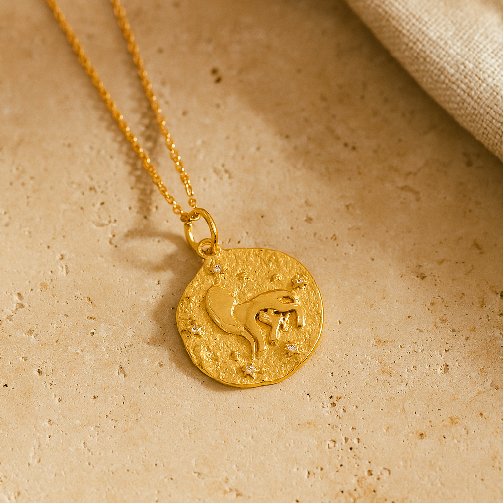 Leo Zodiac Necklace-Necklaces-Anushka Jain Jewellery
