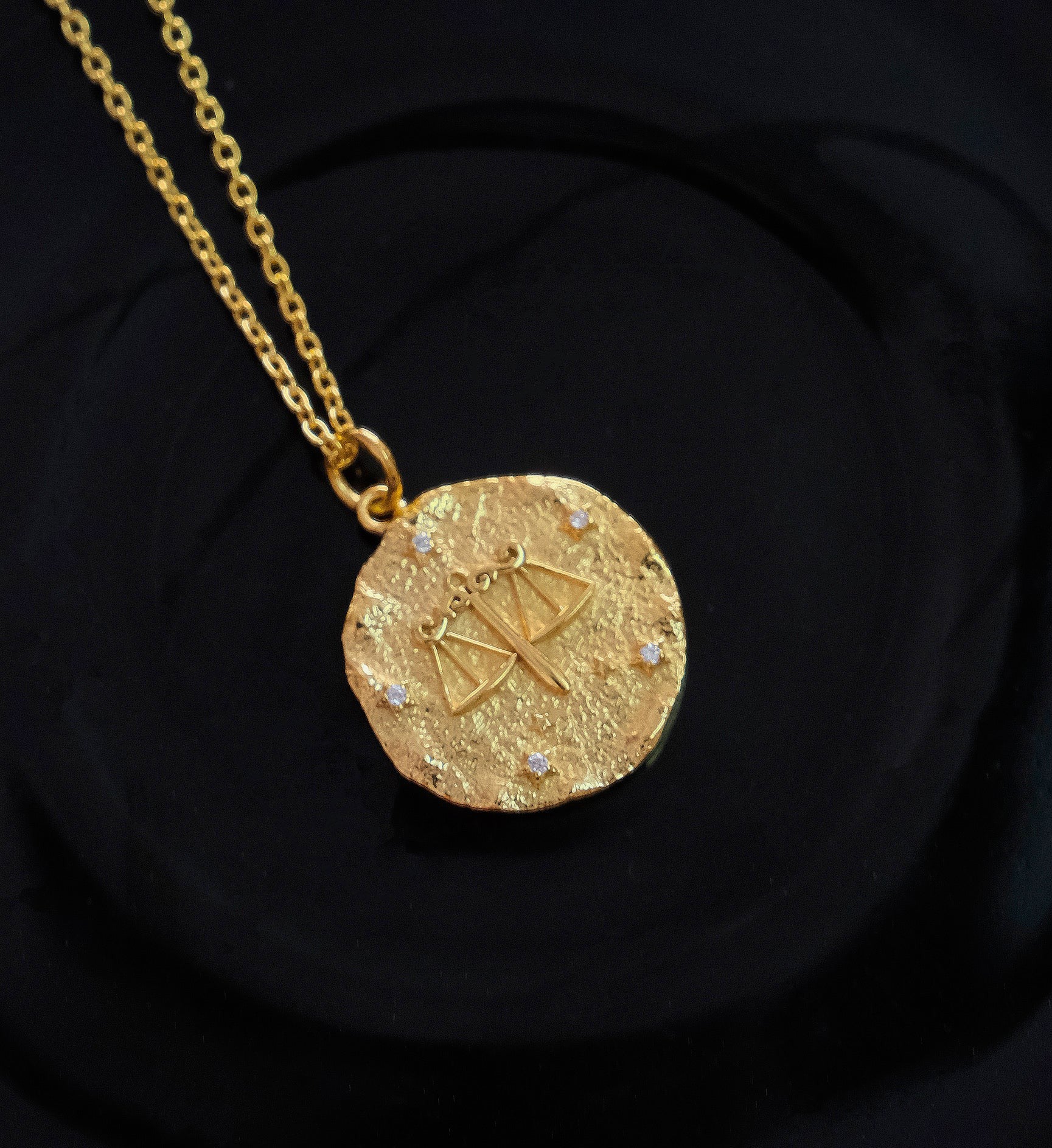 Libra Zodiac Necklace-Necklaces-Anushka Jain Jewellery