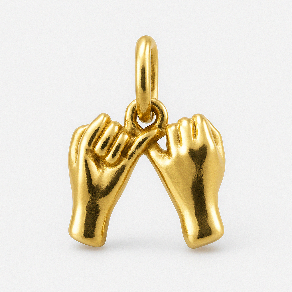 Love Hand Charm-Charms-Anushka Jain Jewellery