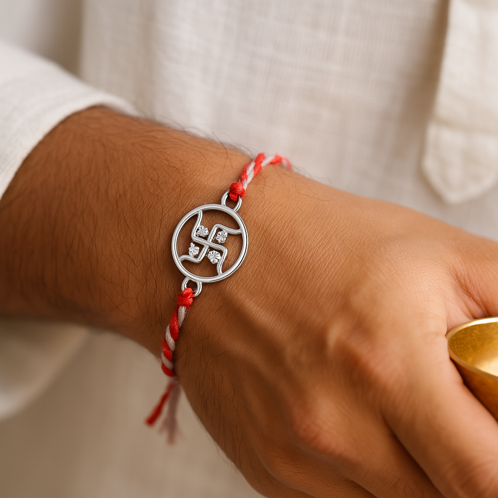 Luxury Rakhi Duo Set-Rakhi-Anushka Jain Jewellery