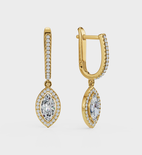 Marquise Diamond Earrings-Anushka Jain Jewellery