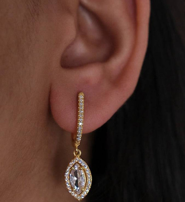 Marquise Diamond Earrings-Anushka Jain Jewellery