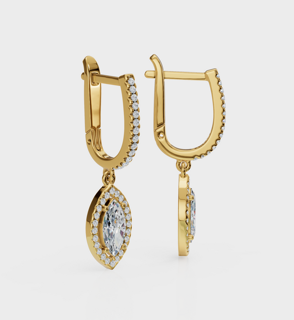 Marquise Diamond Earrings-Anushka Jain Jewellery