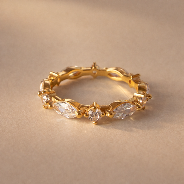 Marquise Diamond Eternity Ring-Anushka Jain Jewellery
