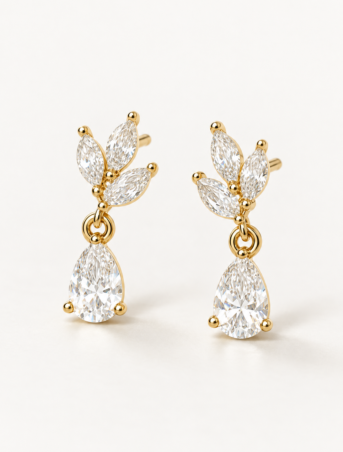 Marquise Pear Drop Studs