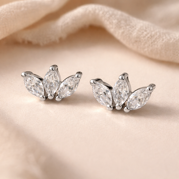 Marquise Triple Studs-Anushka Jain Jewellery