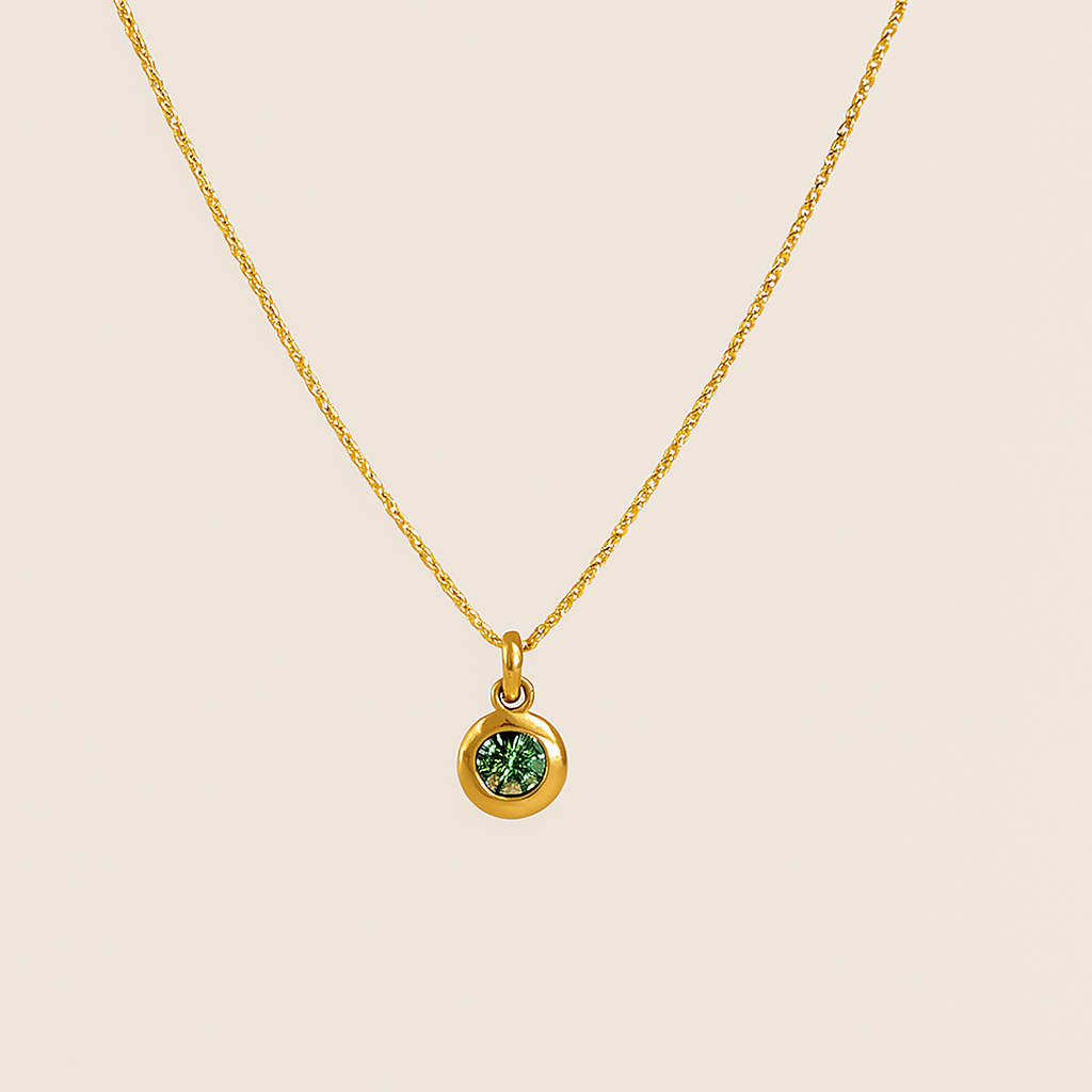 May Birthstone Necklace-Necklaces-Anushka Jain Jewellery