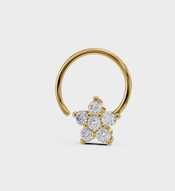 Micro Star Nose Pin-Nose Rings-Anushka Jain Jewellery