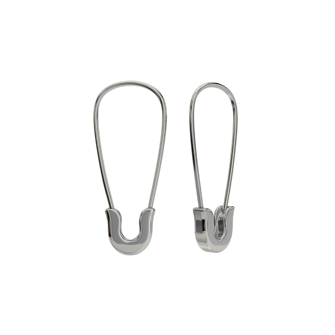 Mini Safety Pin Earrings-Earrings-Anushka Jain Jewellery