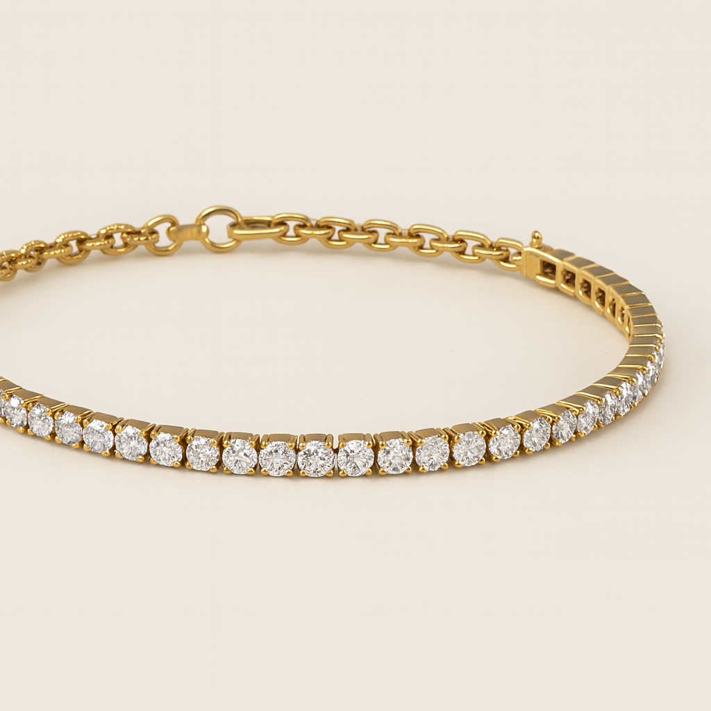 Mini Tennis Bracelet-Bracelets-Anushka Jain Jewellery