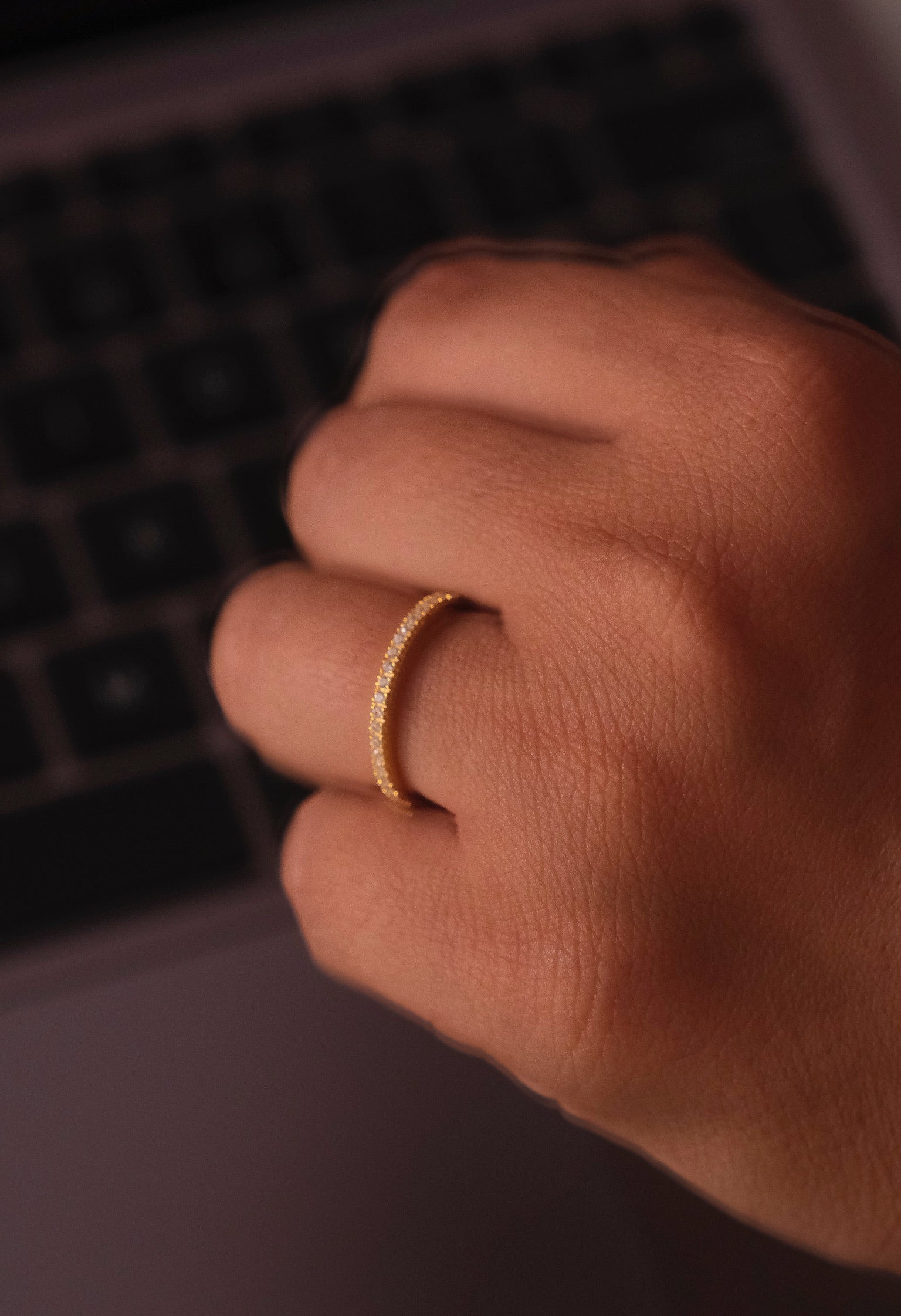 Minimal Eternity Ring-Rings-Anushka Jain Jewellery