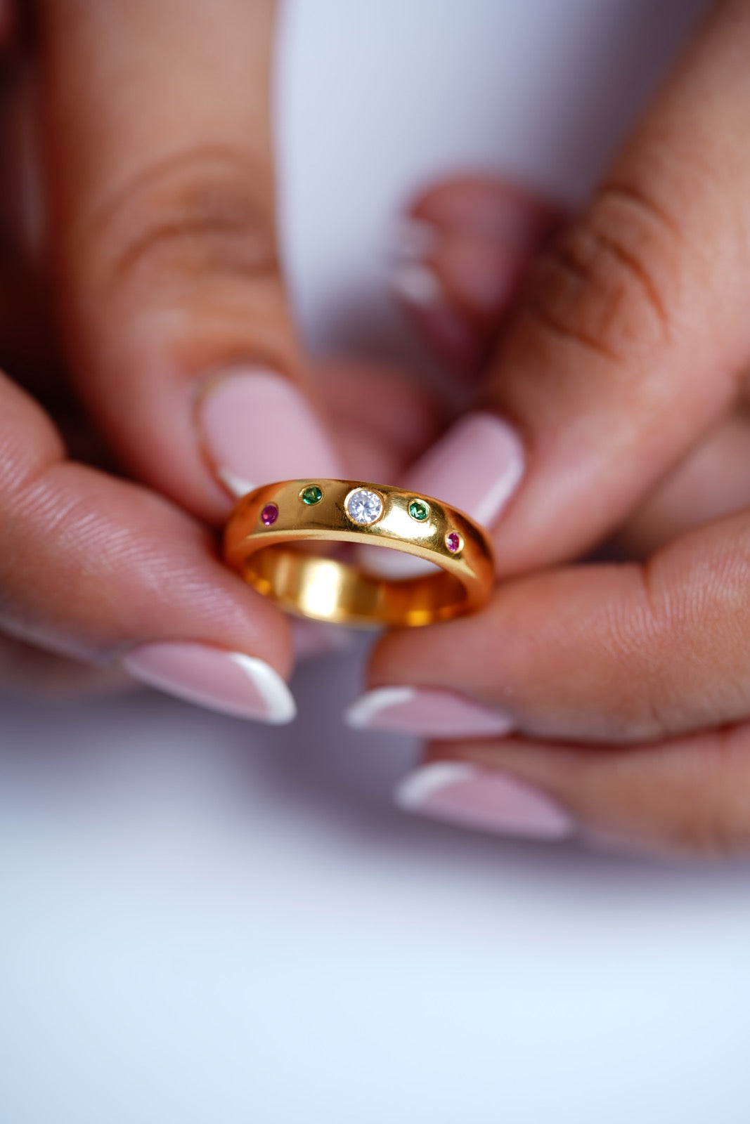 Multi Gem Ring-Rings-Anushka Jain Jewellery