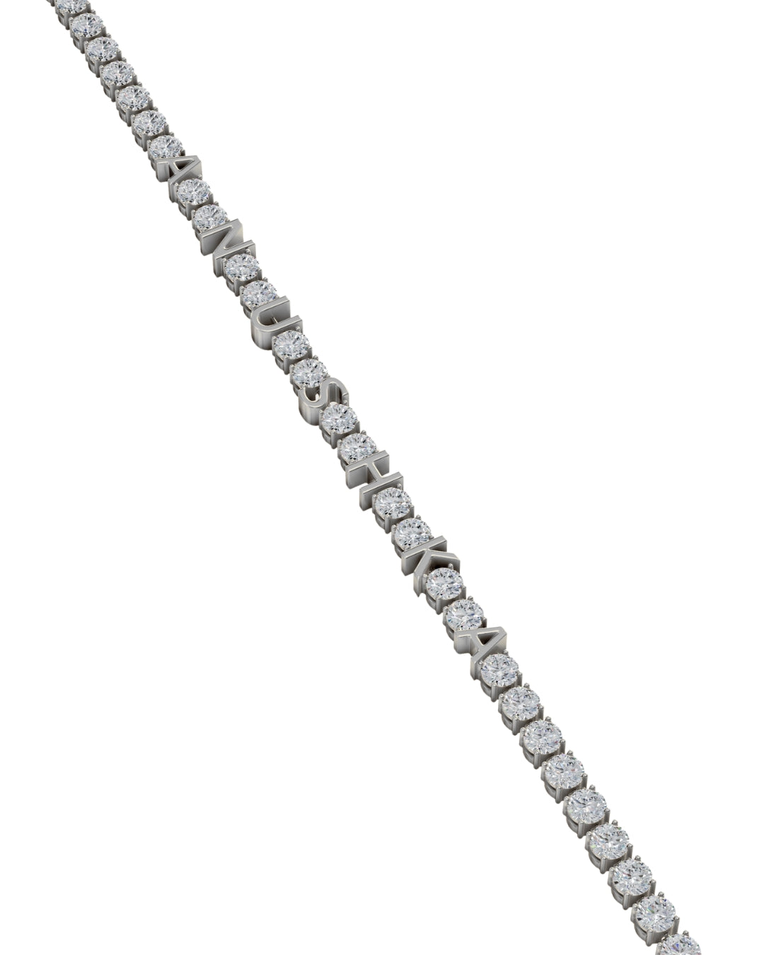 Name Diamond Tennis Bracelet-Bracelets-Anushka Jain Jewellery