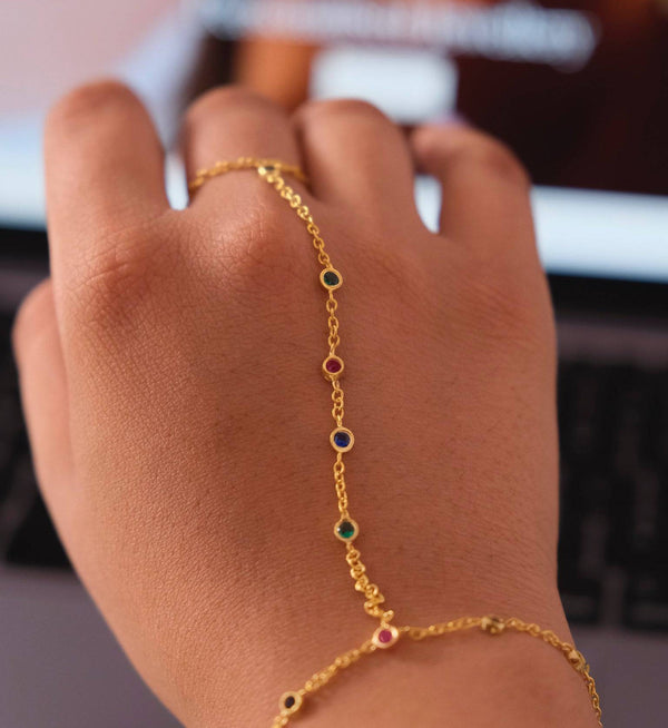 Navratan Hathfool-Bracelets-Anushka Jain Jewellery