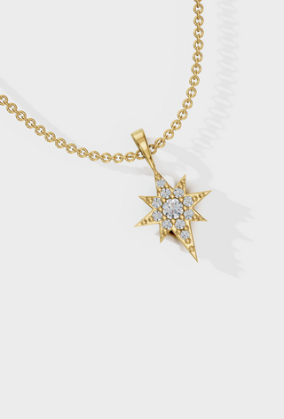 Studded North Star Necklace