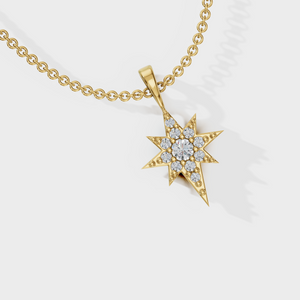 Studded North Star Necklace