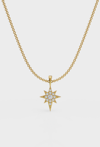 Studded North Star Necklace