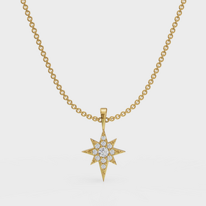 Studded North Star Necklace