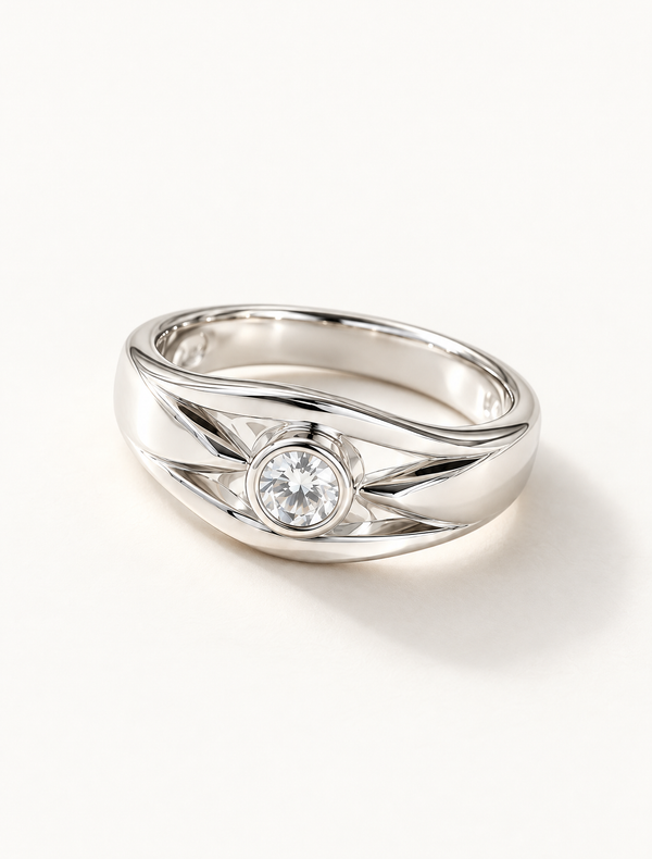 Nova Beam CZ Ring