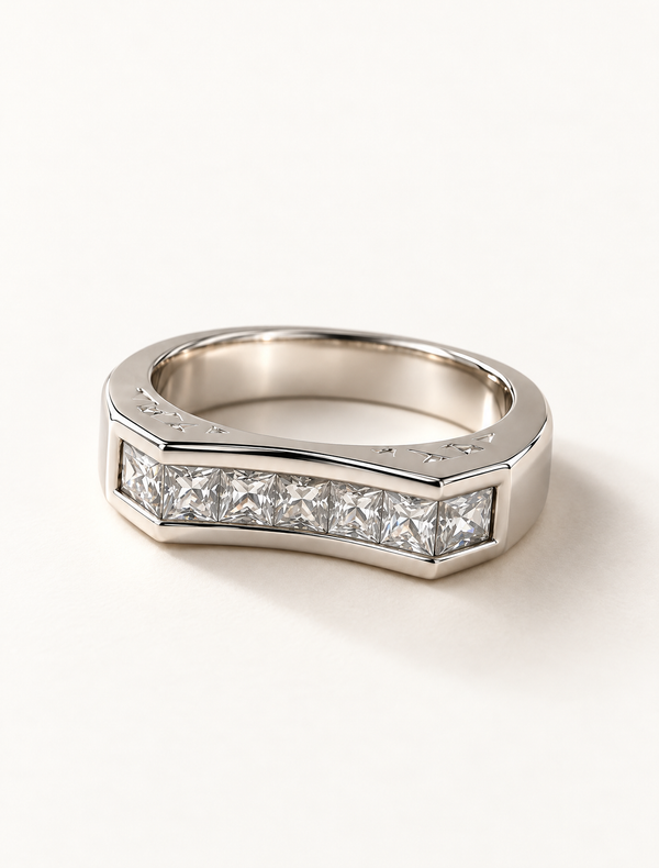 Nova Prism CZ Band Ring