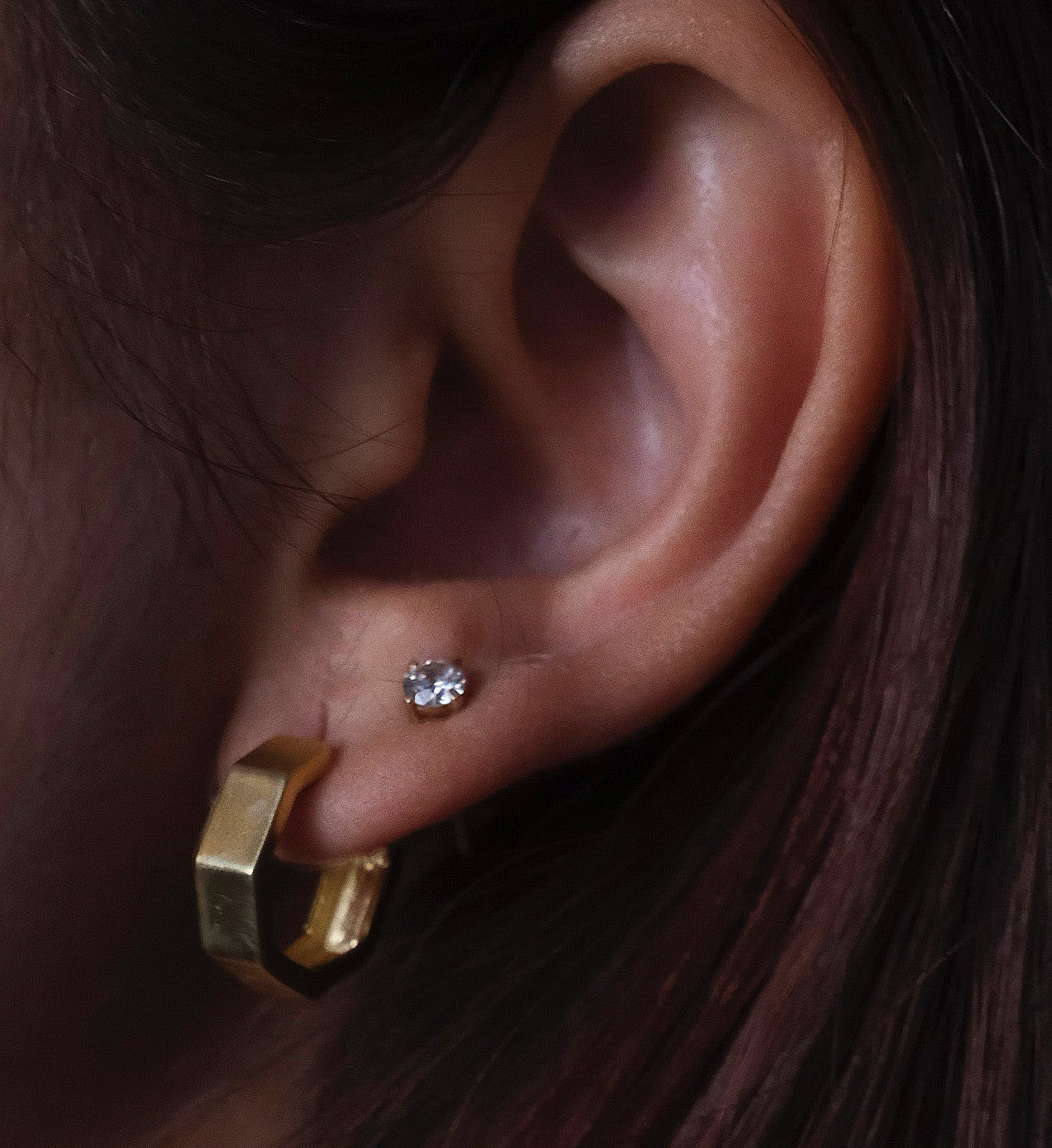 Octagon Hoops-Hoops-Anushka Jain Jewellery