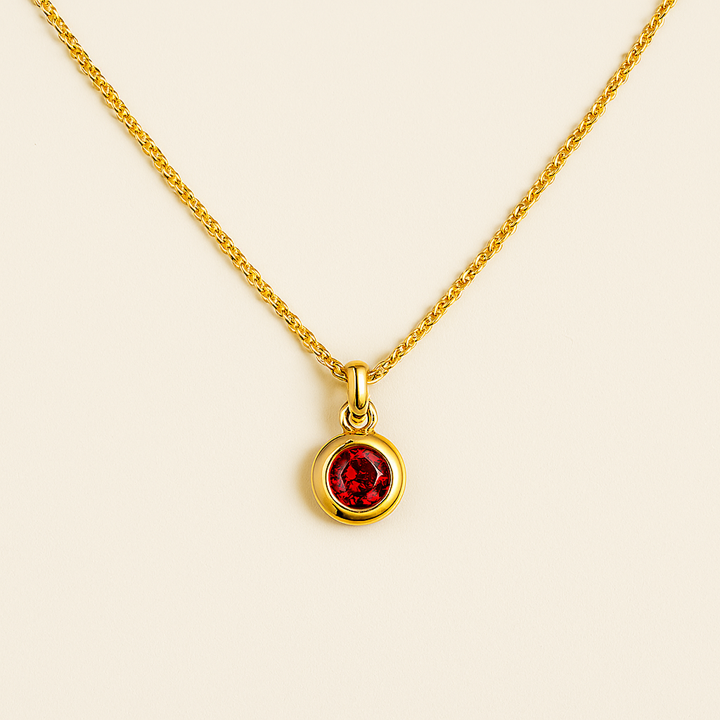 October Birthstone Necklace-Necklaces-Anushka Jain Jewellery