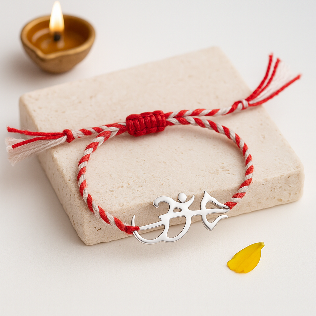 Om Trishul Rakhi-Rakhi-Anushka Jain Jewellery