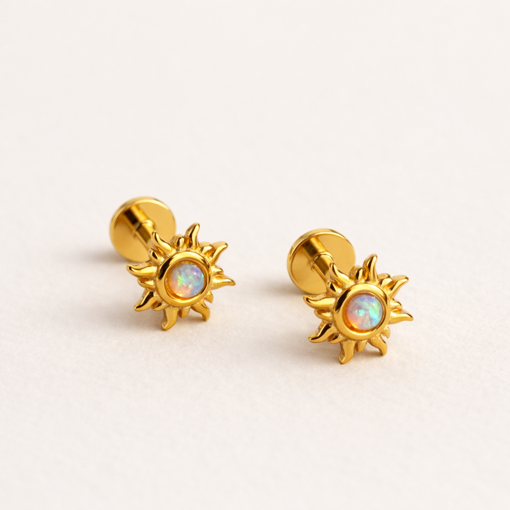 Opal Sun Studs-Anushka Jain Jewellery