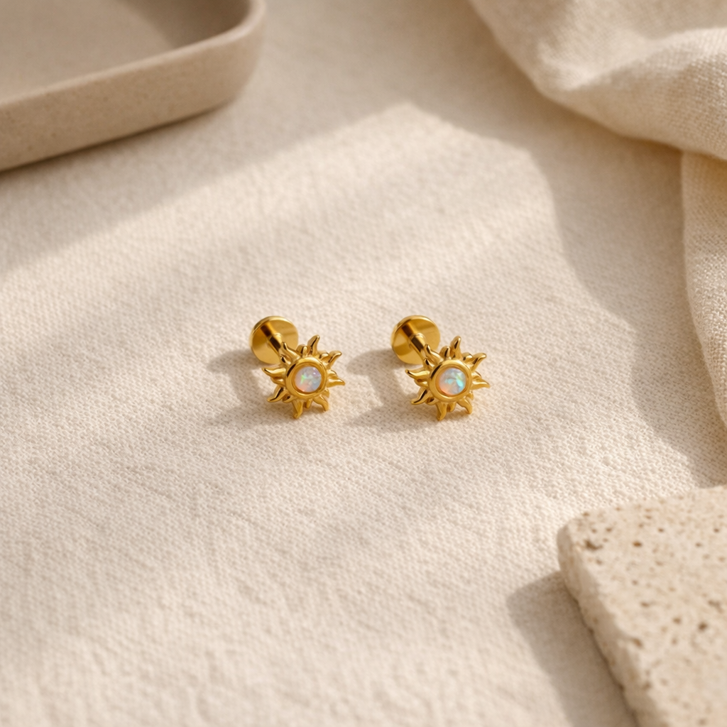 Opal Sun Studs-Anushka Jain Jewellery