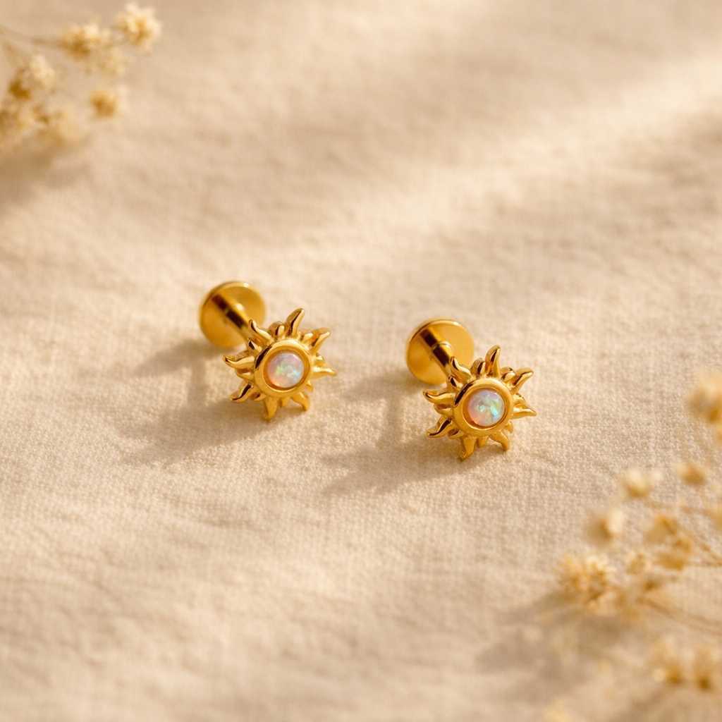 Opal Sun Studs-Anushka Jain Jewellery