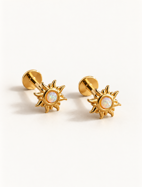 Opal Sun Studs