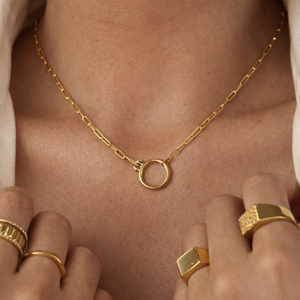 Open Lock Necklace-Pendants-Anushka Jain Jewellery