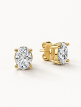 Oval Diamond Studs