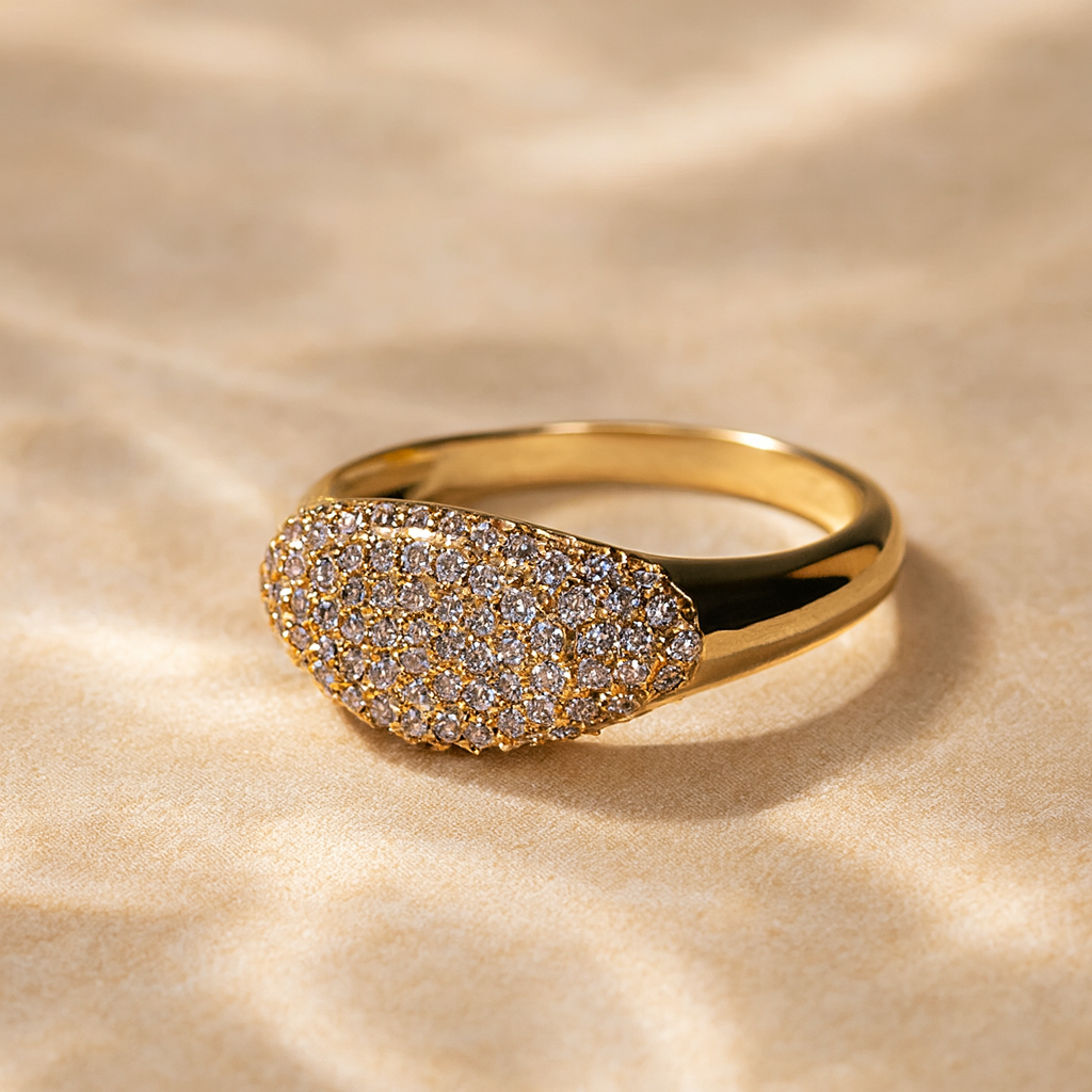 Oval Signet Ring-Rings-Anushka Jain Jewellery