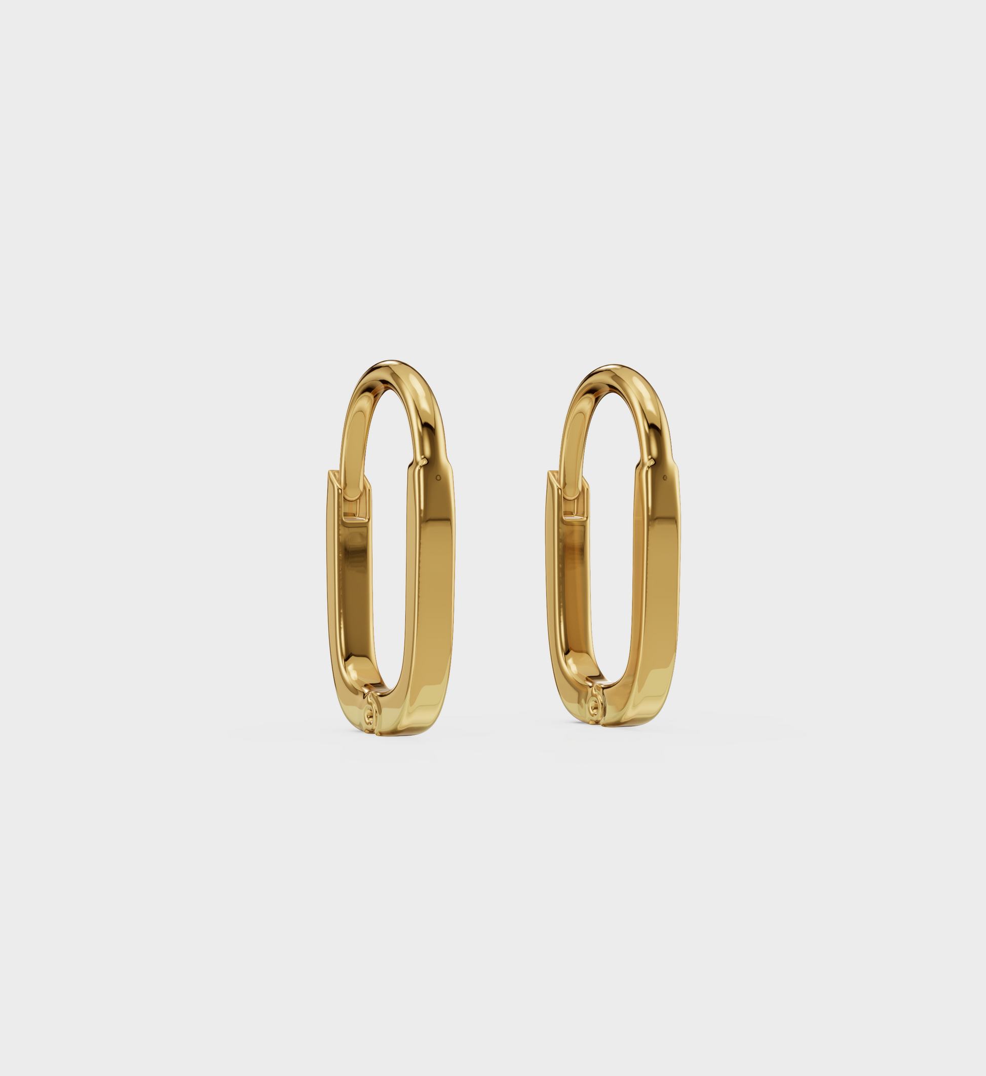 Oval Huggie Earring