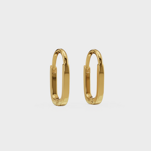 Oval Huggie Earring